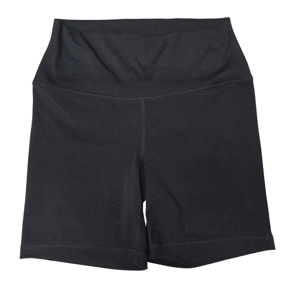 Yogalicious Lux Womens Black High Waisted Biker‎ Shorts Size Large Yoga Gym